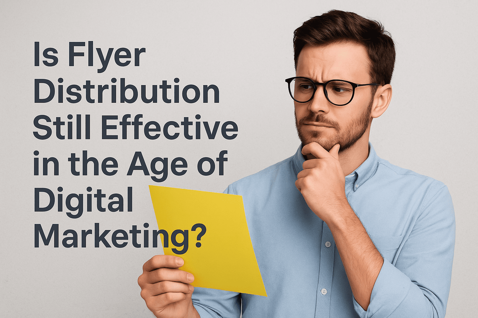 flyer distribution effectiveness in digital marketing
