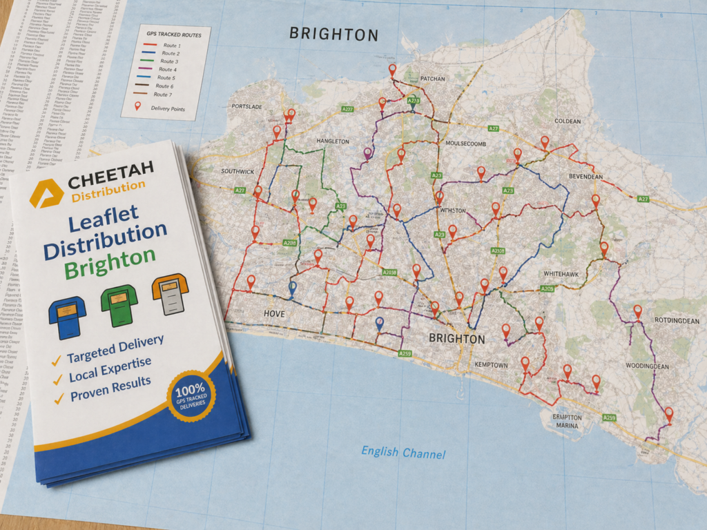 Live Local Leaflets Leaflet Distribution Brighton - GPS Tracked & Local Flyer Delivery