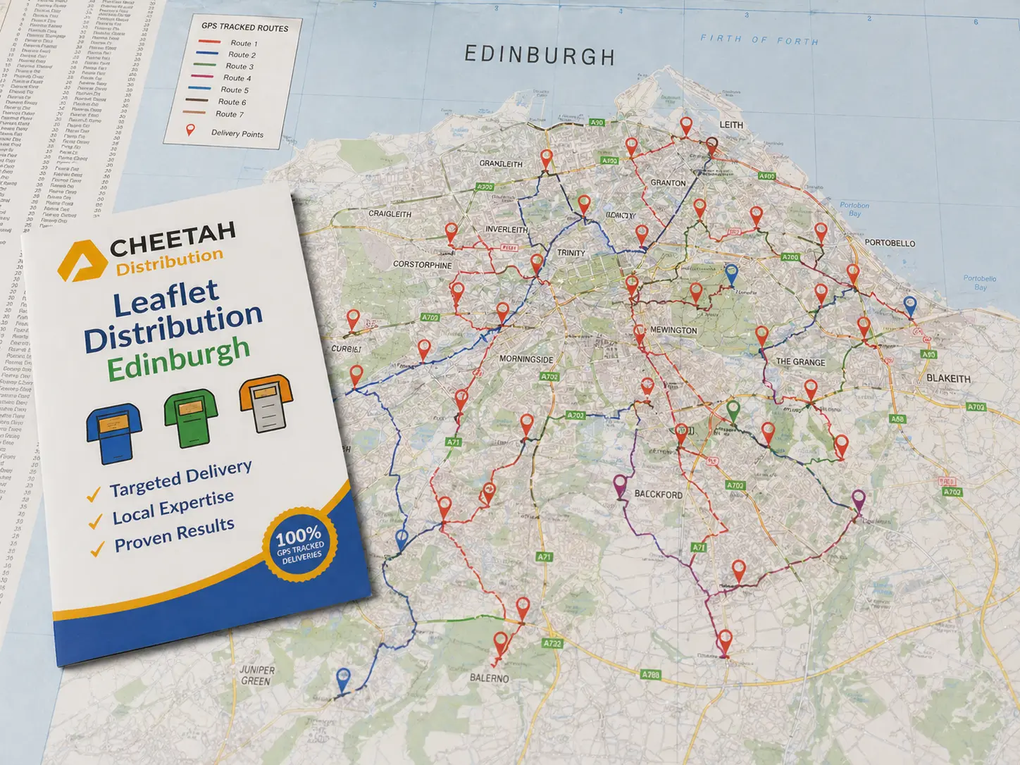 Leaflet Distribution Edinburgh - GPS Tracked Delivery
