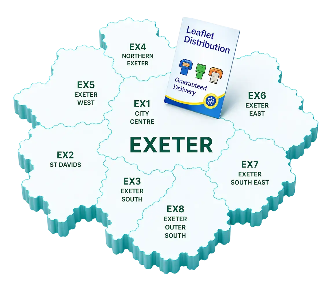 leaflet distribution Exeter UK