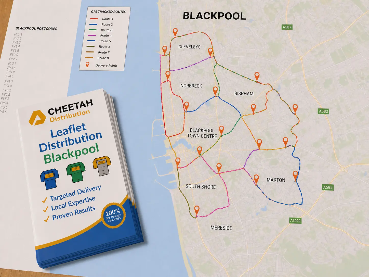 Leaflet Distribution Blackpool, FY postcode area
