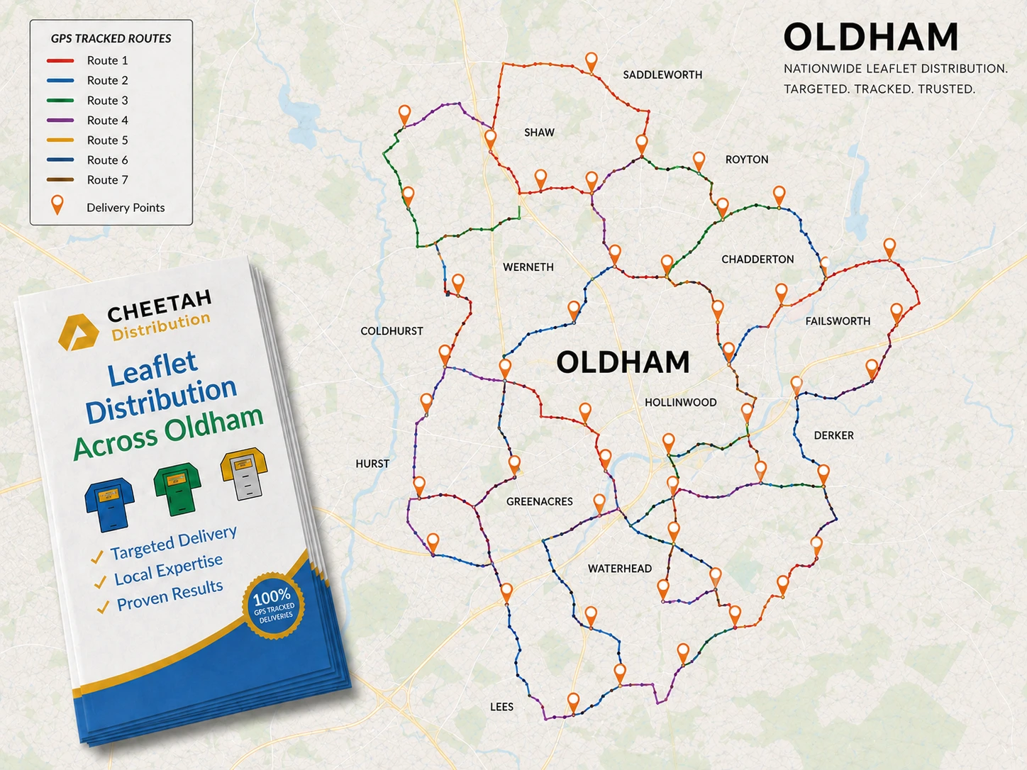 Leaflet Distribution Oldham - Cheetah Distribution