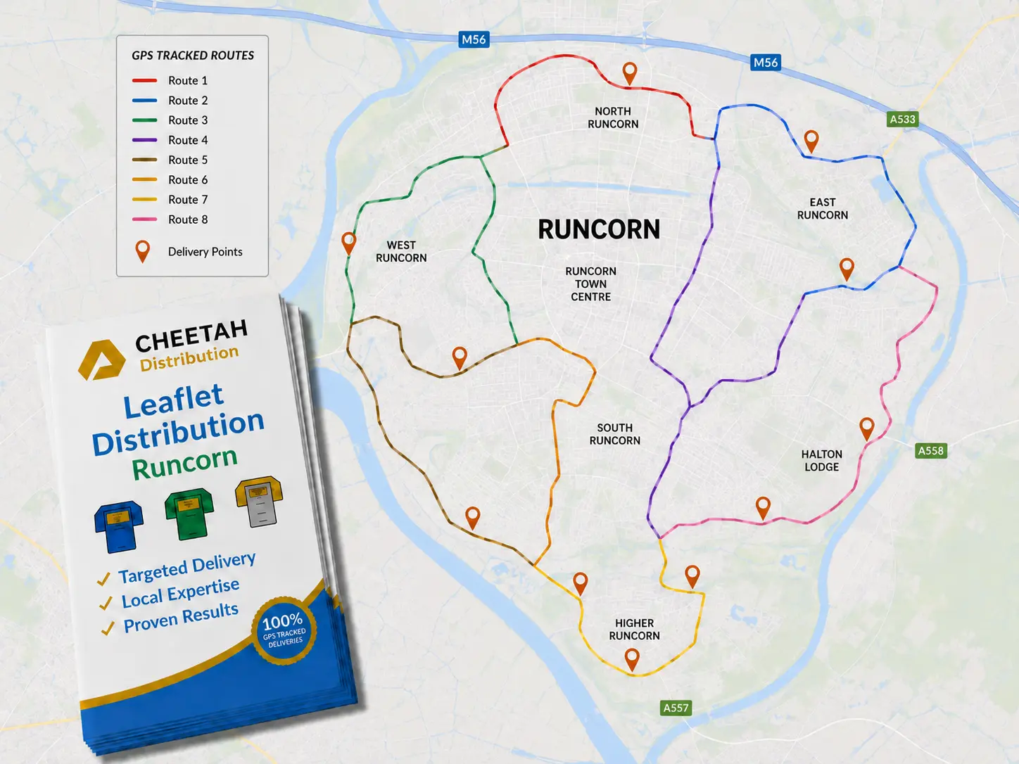 Leaflet Distribution Runcorn - WA7, WA8 and WA4 Postcode
