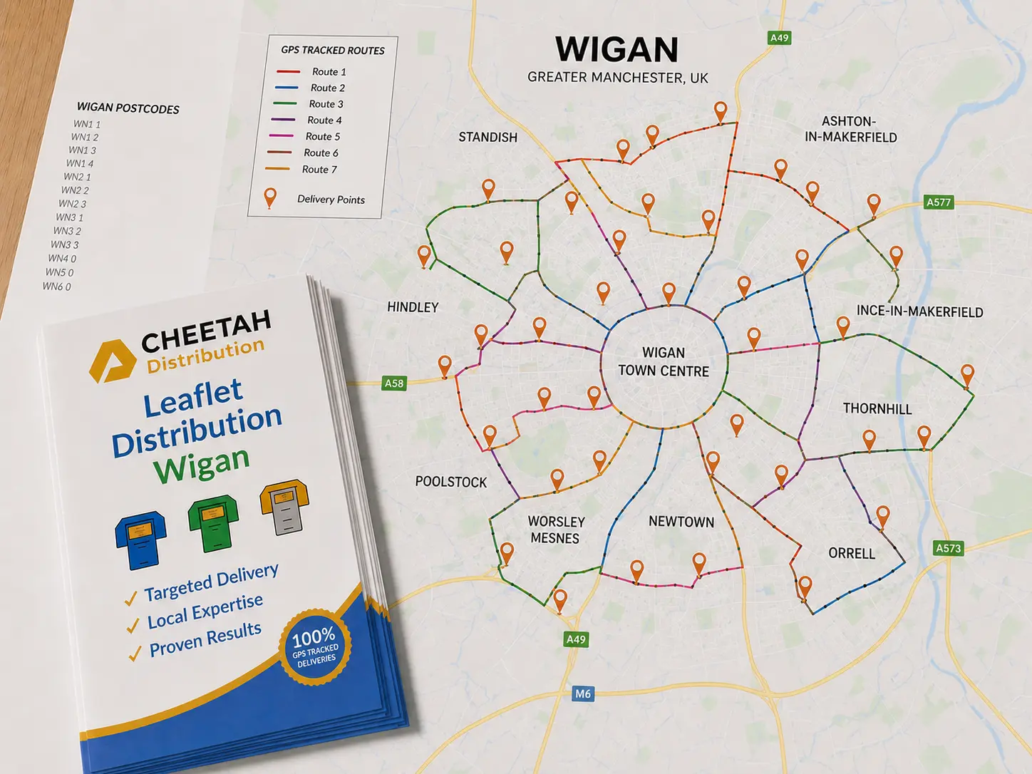 Leaflet Distribution Wigan - Cheetah Distribution