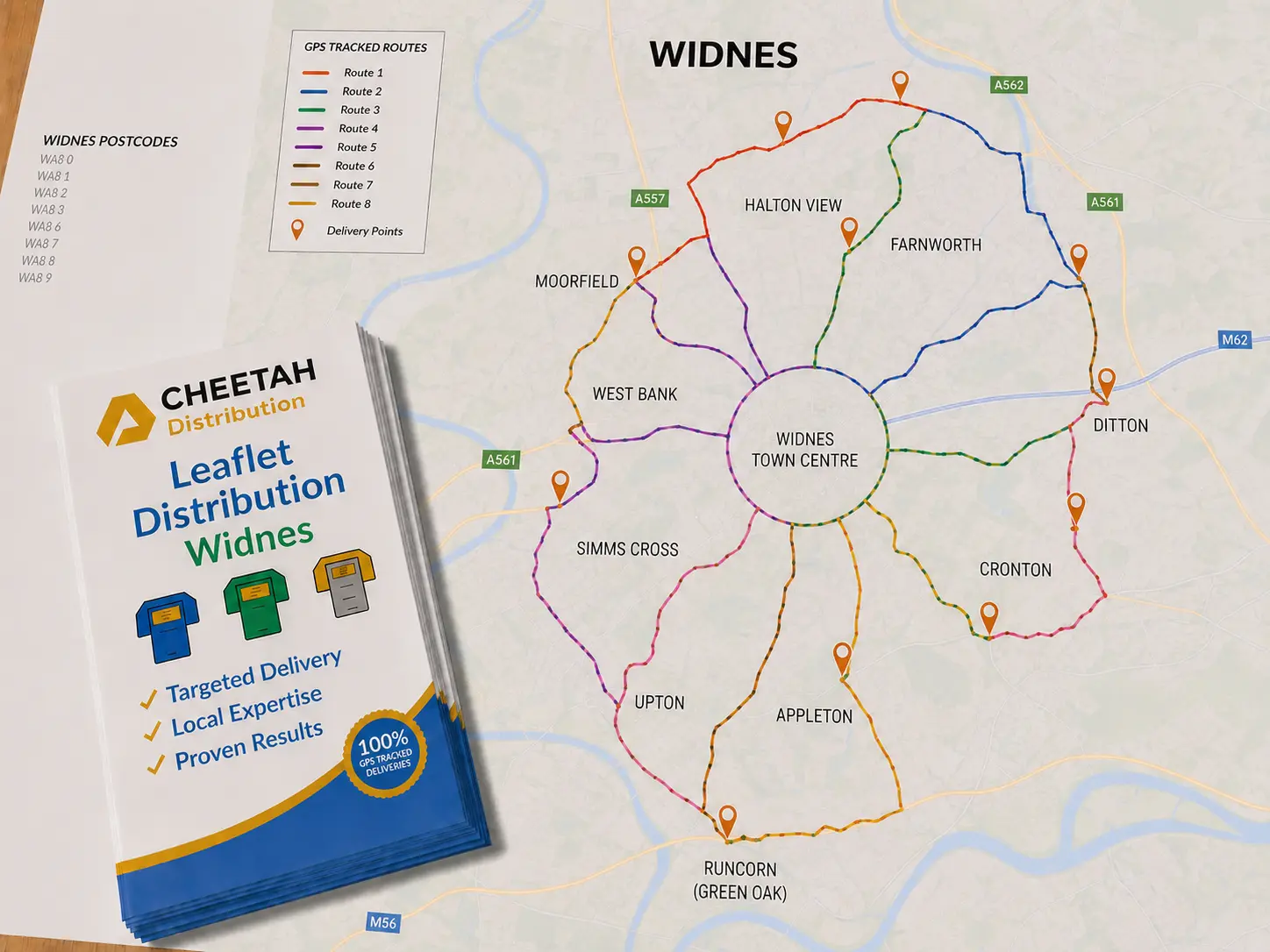 Door to Door Leaflet Distribution Widnes - Cheetah Distribution
