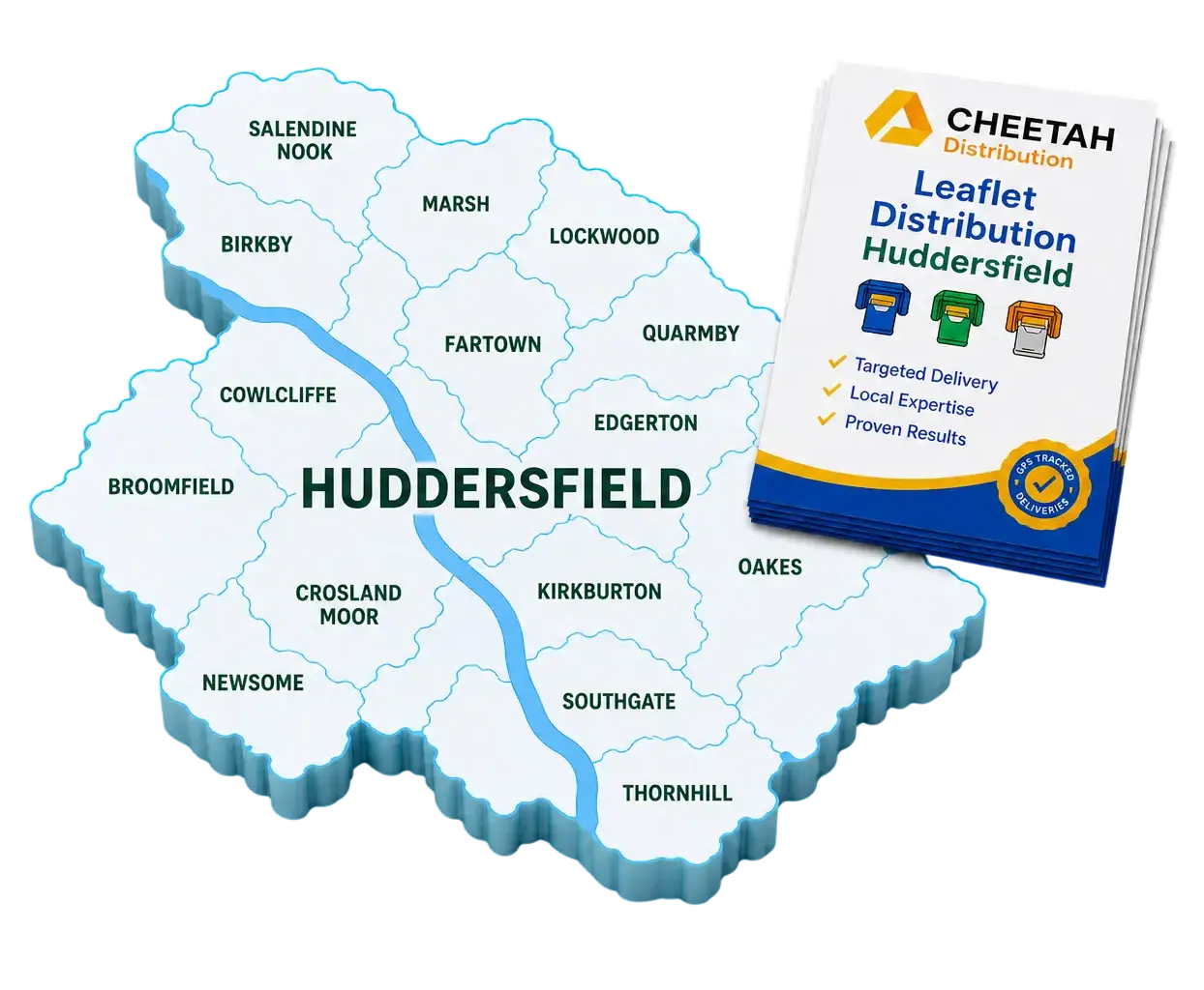 leaflet distribution Huddersfield UK